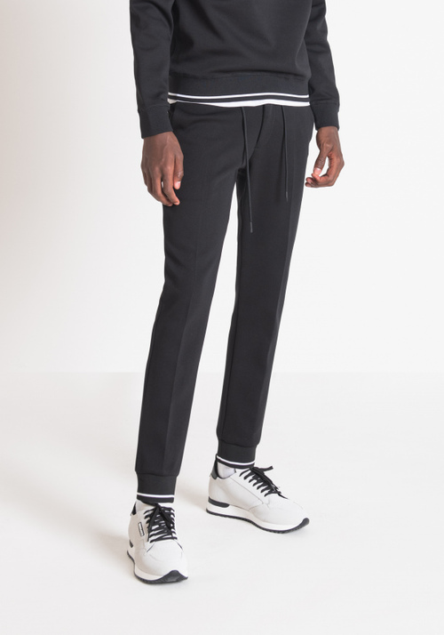 SKINNY FIT SWEATPANTS WITH RUBBERISED LOGO PRINT - Trousers | Antony Morato Online Shop