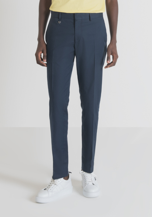 "BONNIE" SLIM-FIT TROUSERS IN STRETCH COTTON BLEND - Men's Trousers | Antony Morato Online Shop