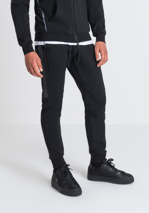 SLIM FIT SWEATPANTS IN COTTONWITH LOGO - Trousers | Antony Morato Online Shop