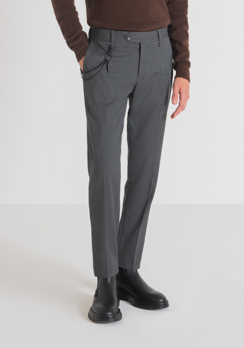 "ROY" SLIM-FIT TROUSERS, TIGHT AT THE BOTTOM - Men's Trousers | Antony Morato Online Shop