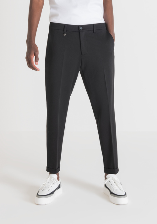 “ASHE” SUPER SKINNY FIT TROUSERS WITH CENTRAL CREASE - All FW19 - no timeless | Antony Morato Online Shop