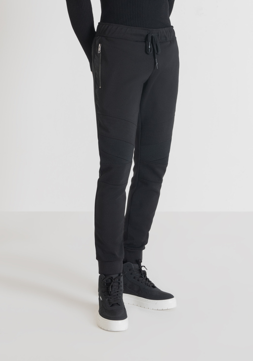 SUPER SLIM FIT SWEATPANTS WITH BIKER DETAILS - Men's Trousers | Antony Morato Online Shop