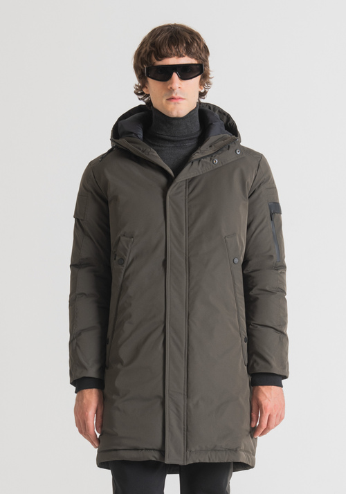 LONG REGULAR FIT PARKA IN TECHNICAL FABRIC - Men's Field Jackets and Coats | Antony Morato Online Shop