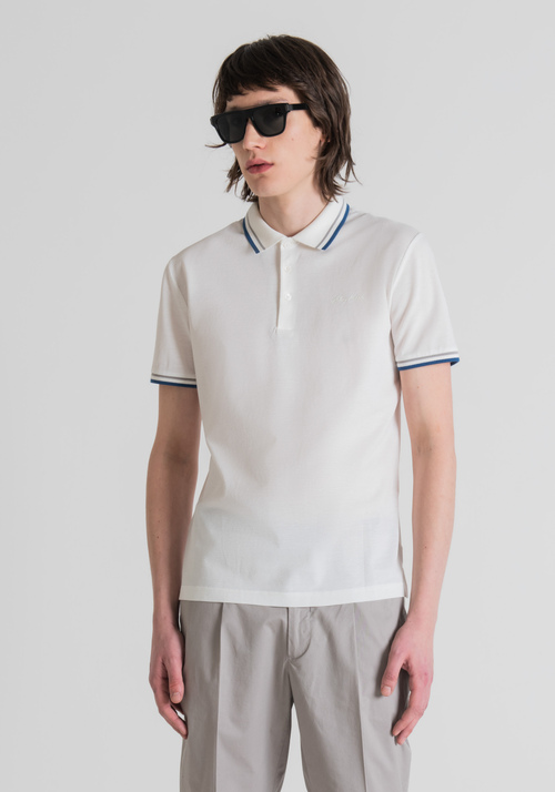 SLIM-FIT POLO SHIRT IN SOFT PIQUE COTTON - Clothing | Antony Morato Online Shop