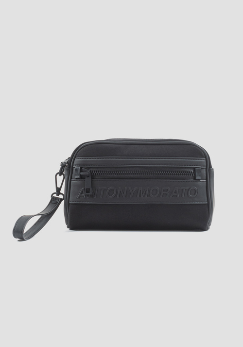 VISCOSE-POPLIN AND RUBBERISED FABRIC POUCH - Handbags | Antony Morato Online Shop