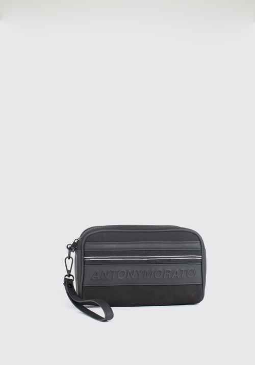 POPLIN AND RUBBERISED FABRIC POUCH - Carry Over | Antony Morato Online Shop