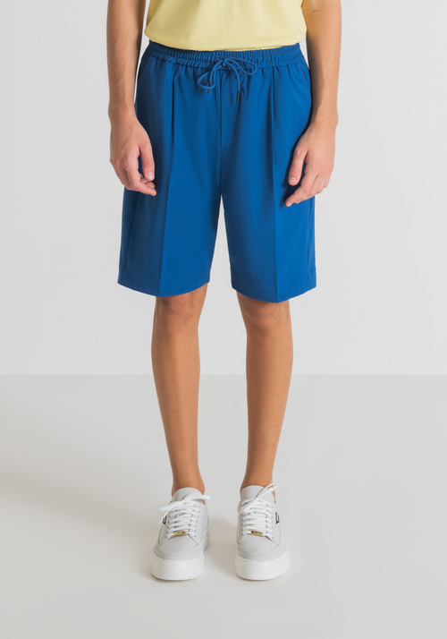 REGULAR-FIT SHORTS WITH CENTRAL PLEAT AND DRAWSTRING - Shorts | Antony Morato Online Shop