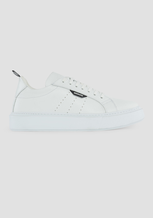 "BYRON" LOW-TOP LEATHER SNEAKERS WITH LACES - Footwear | Antony Morato Online Shop