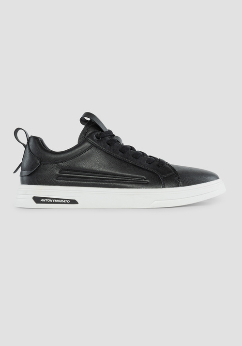"GORE" LOW-TOP SNEAKERS IN TUMBLED FAUX LEATHER WITH SIDE DETAILS | Antony Morato Online Shop