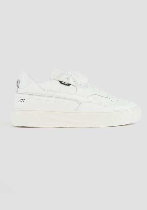 "707" LOW-TOP LEATHER SNEAKERS - Clothing | Antony Morato Online Shop