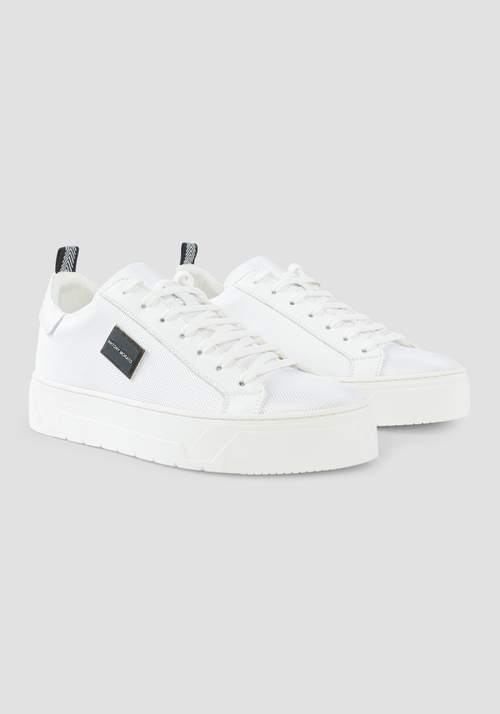 "NEW METAL BOLD" LOW-TOP SNEAKERS WITH LEATHER DETAILS - Men's Sneakers | Antony Morato Online Shop