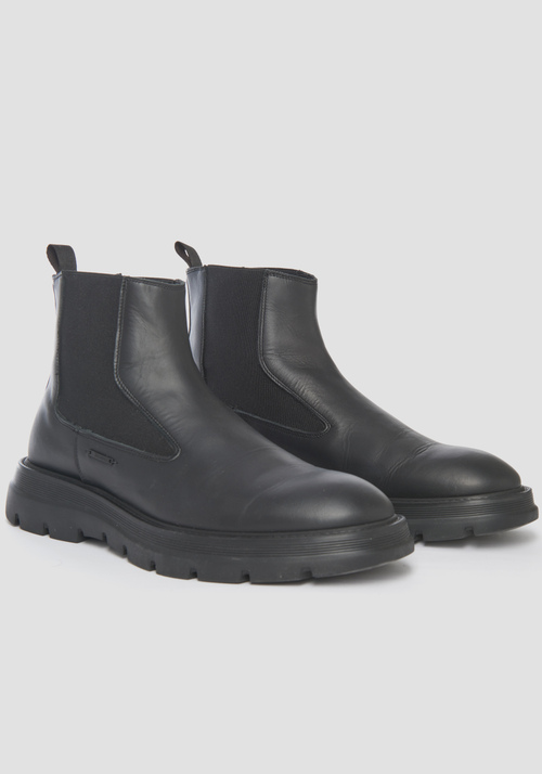 "CALEDON" CHELSEA BOOTS IN LEATHER - Men's Shoes | Antony Morato Online Shop
