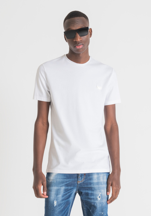 SLIM-FIT CREW-NECK T-SHIRT IN CRISP COTTON - T-shirts and Polo | Antony Morato Online Shop
