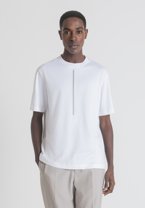 OVER FIT T-SHIRT IN 100% COTTON WITH FRONT PRINT | Antony Morato Online Shop