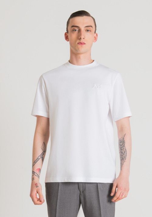OVERSIZE T-SHIRT IN 100% COTTON WITH EMBROIDERED LOGO - Men's T-shirts & Polo | Antony Morato Online Shop