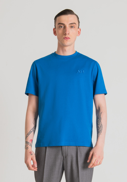 OVERSIZED T-SHIRT IN PURE COTTON WITH EMBROIDERED LOGO - Men's Clothing | Antony Morato Online Shop