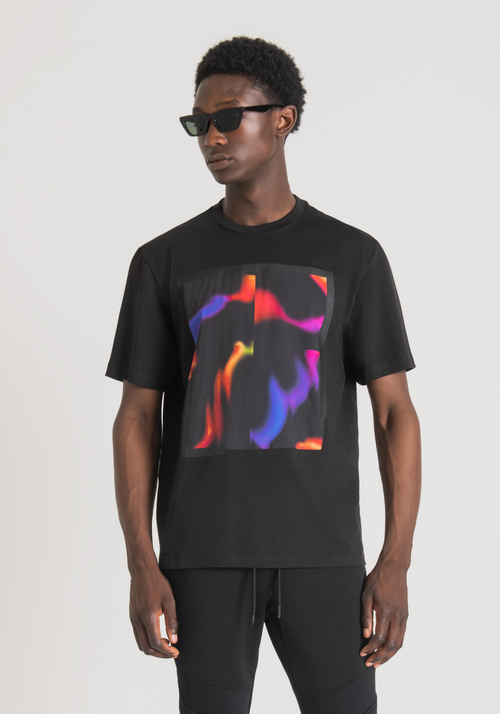 OVERSIZED T-SHIRT IN COTTON WITH PSYCHEDELIC PRINT - Men's T-shirts & Polo | Antony Morato Online Shop