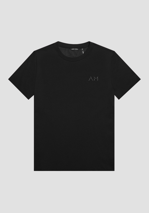 OVERSIZED T-SHIRT IN PURE COTTON WITH EMBROIDERED LOGO - Men's T-shirts & Polo | Antony Morato Online Shop