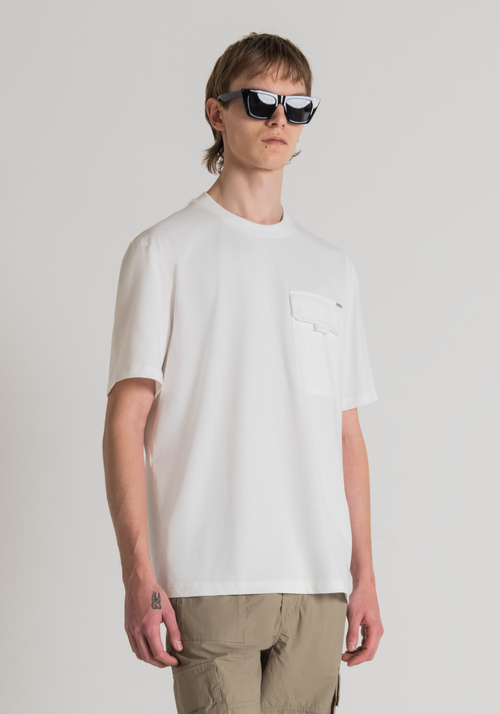 OVERSIZED T-SHIRT IN PURE COTTON WITH CHEST POCKET - Men's T-shirts & Polo | Antony Morato Online Shop