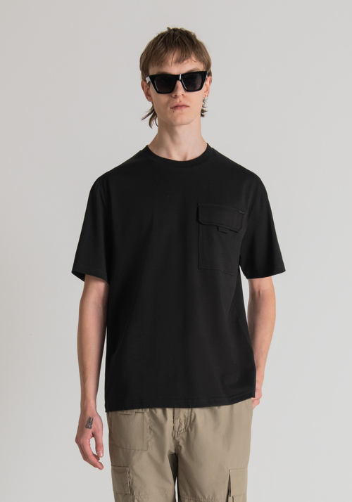 OVERSIZED T-SHIRT IN PURE COTTON WITH CHEST POCKET - Sale | Antony Morato Online Shop