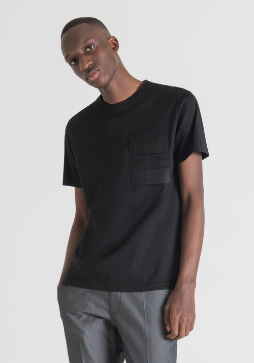 T-SHIRT REGULAR FIT EN PUR COTON AVEC POCHE - Vêtements | Antony Morato Online Shop