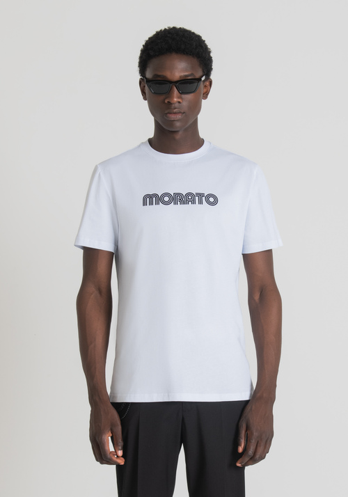 SLIM FIT T-SHIRT IN 100% COTTON WITH LOGO PRINT - Men's T-shirts & Polo | Antony Morato Online Shop