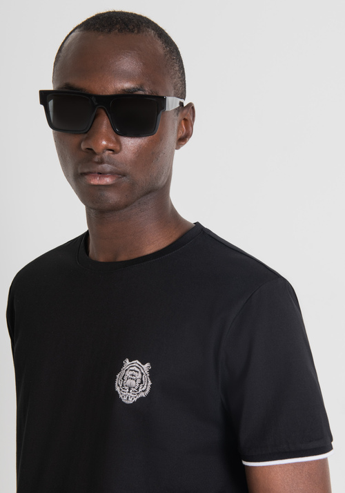 SLIM-FIT PRINTED T-SHIRT IN PURE COTTON - Carry Over | Antony Morato Online Shop