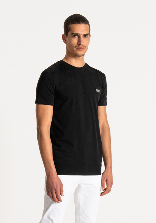 T-SHIRT SUPER SLIM FIT AUS WEICHEM BAUMWOLLSTRETCH - T-Shirts & Poloshirts | Antony Morato Online Shop