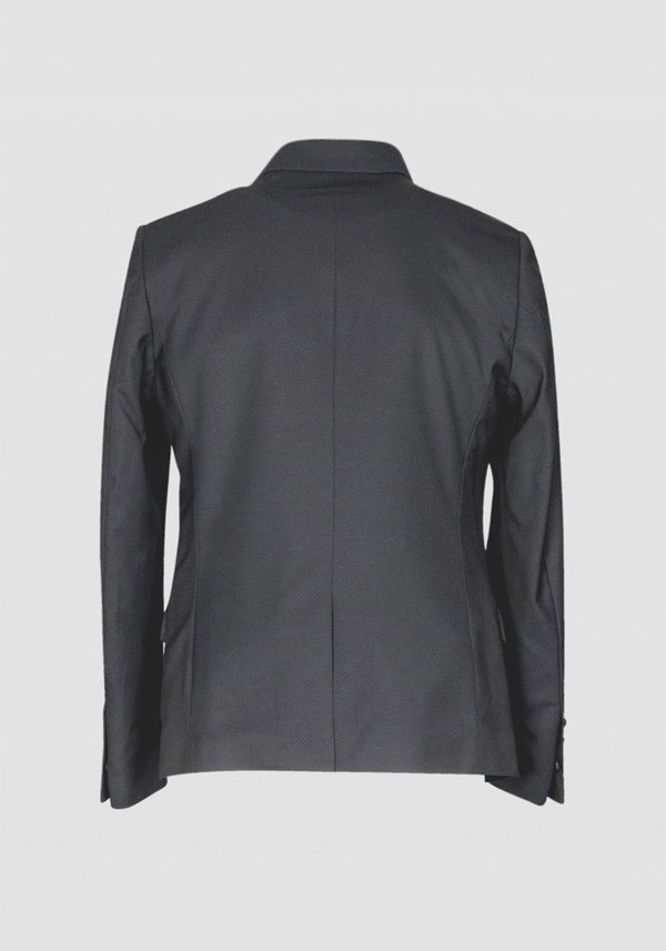 SLIM-FIT SINGLE-BREASTED “BONNIE” JACKET MADE OF MICRO-WOVEN STRETCH FABRIC - Antony Morato Online Shop