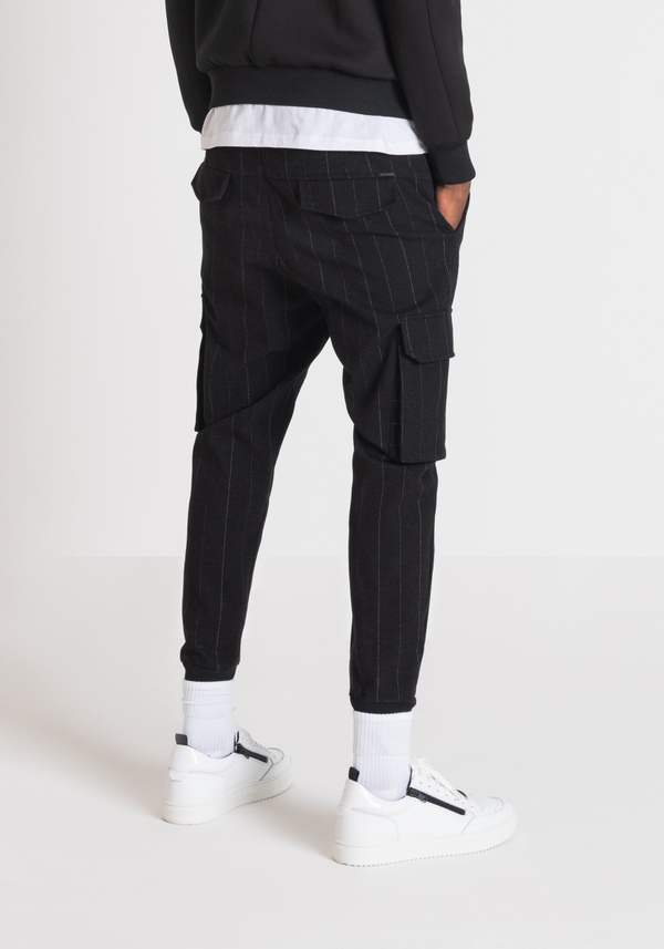 CARROT-FIT TROUSERS IN SARTORIAL-EFFECT TWILL - Antony Morato Online Shop