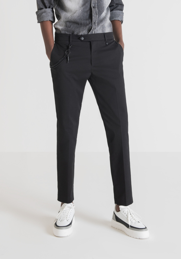 "JAGGER" CARROT FIT STRETCH COTTON TROUSERS - Antony Morato Online Shop