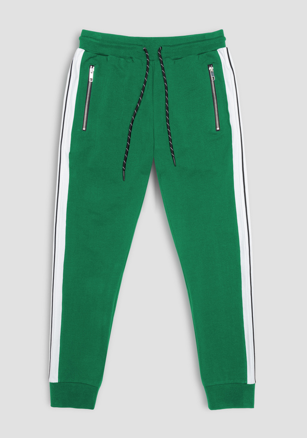 SOFT SLIM-FIT SWEATPANTS WITH SIDE BAND - Antony Morato Online Shop