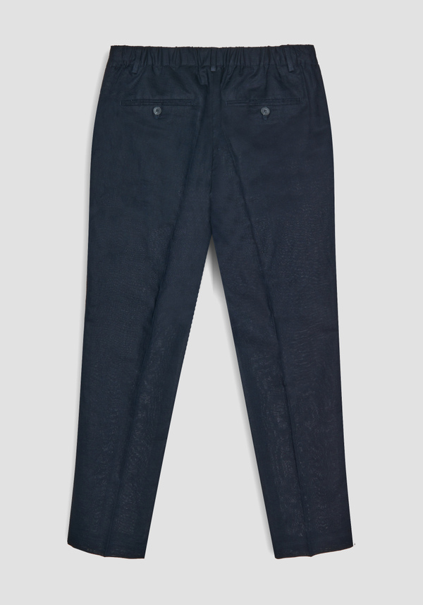 SLIM-FIT “ARTHUR” TROUSERS IN A SOFT COTTON BLEND WITH AN ELASTICATED DRAWSTRING WAIST - Antony Morato Online Shop