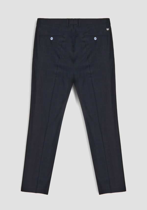 “BONNIE” SLIM FIT TROUSERS WITH CHECK PATTERN - Antony Morato Online Shop