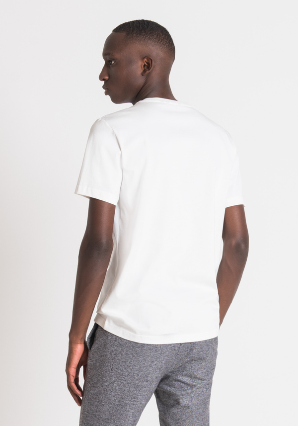 SLIM FIT T-SHIRT IN COTTON WITH LOGO - Antony Morato Online Shop