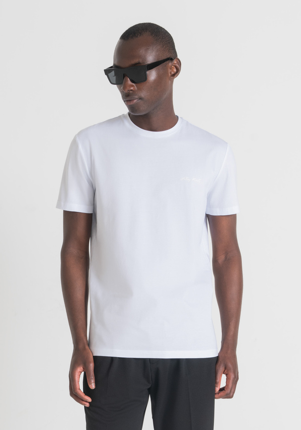 SUPER-SLIM-FIT T-SHIRT IN SOFT STRETCHY COTTON JERSEY - Antony Morato Online Shop