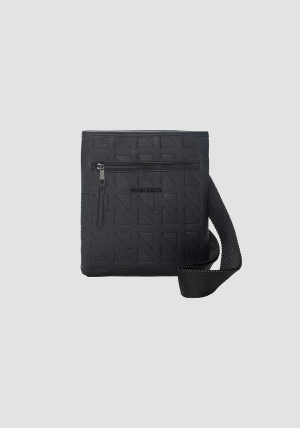 SAC MESSENGER EN ÉCO-CUIR GRAINÉ IMPRIMÉ - Antony Morato Online Shop