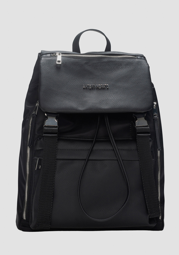 BACKPACK IN NYLON AND FAUX LEATHER - Antony Morato Online Shop