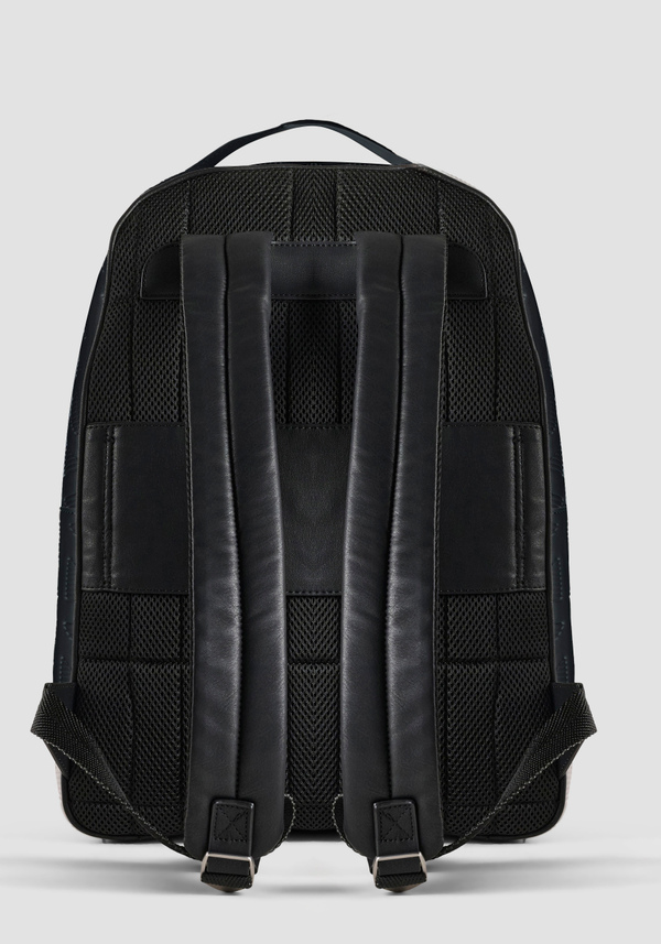 BACKPACK IN FAUX LEATHER WITH GEOMETRIC PATTERN - Antony Morato Online Shop