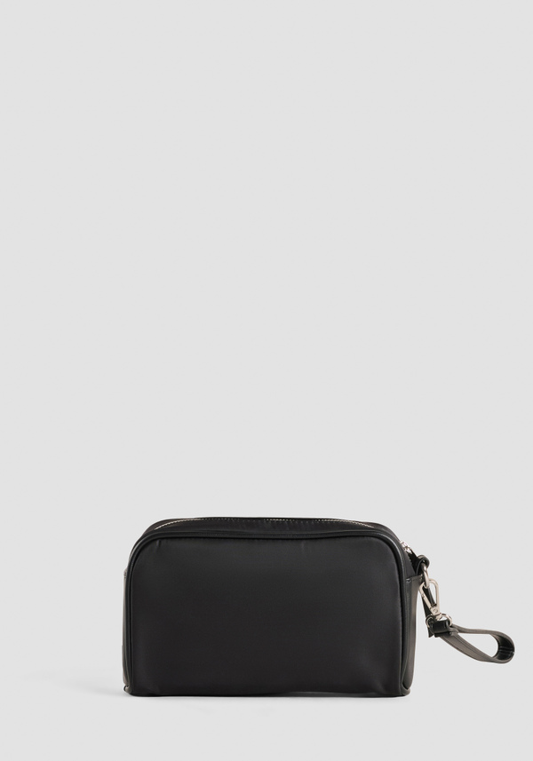 POUCH IN FAUX LEATHER WITH METALLIC LOGO - Antony Morato Online Shop