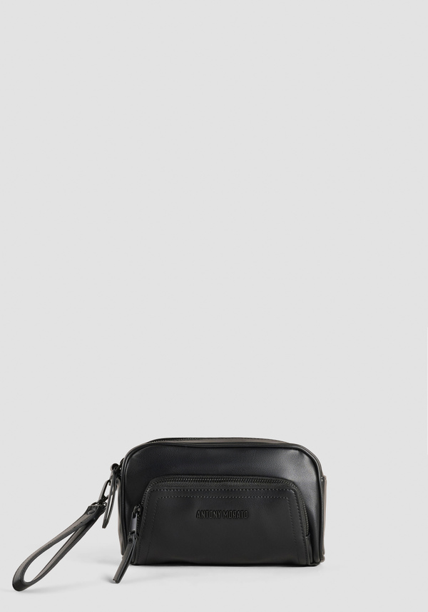 POUCH IN FAUX LEATHER WITH ZIP - Antony Morato Online Shop