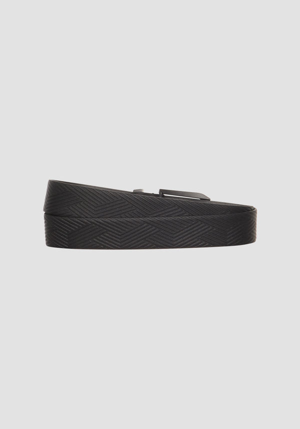 LEATHER BELT WITH BUCKLE HEIGHT 35MM - Antony Morato Online Shop