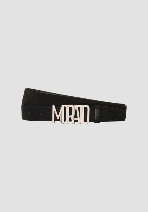 SUEDE BELT WITH SQUARE PLAQUE - Antony Morato Online Shop