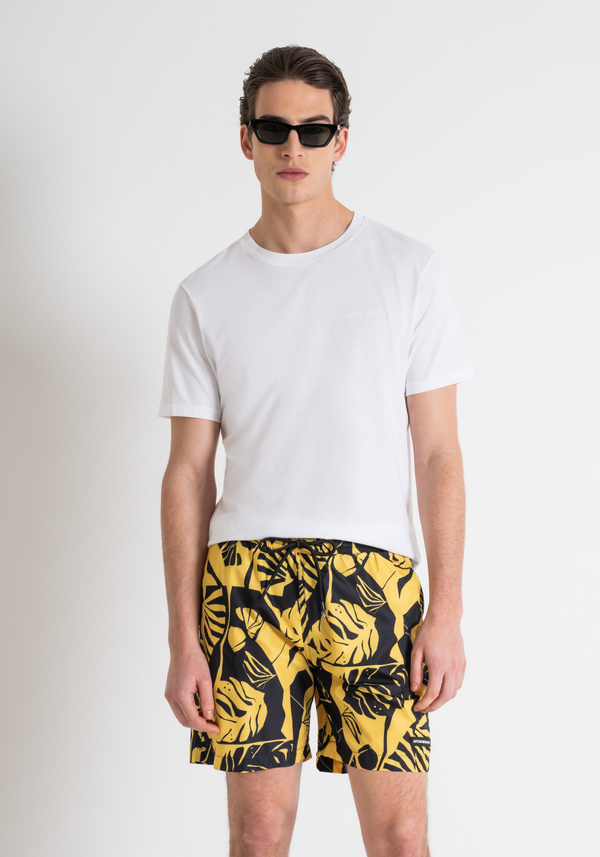 MAILLOT DE BAIN COUPE REGULAR AVEC MOTIF EXOTIQUE - Antony Morato Online Shop