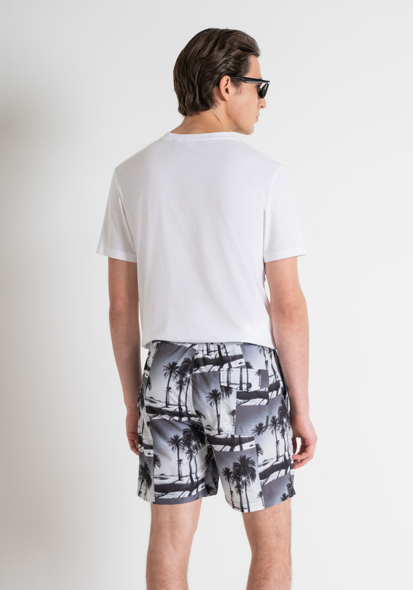 REGULAR FIT COSTUME WITH PALM PRINT - Antony Morato Online Shop