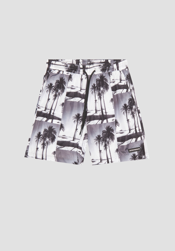 REGULAR FIT COSTUME WITH PALM PRINT - Antony Morato Online Shop