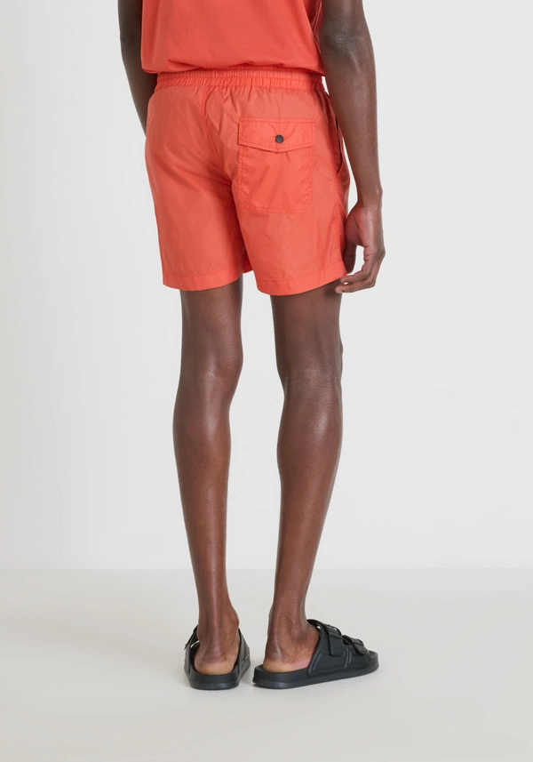 MAILLOT DE BAIN COUPE RÉGULIÈRE EN NYLON IMPRIMÉ À SÉCHAGE RAPIDE - Antony Morato Online Shop
