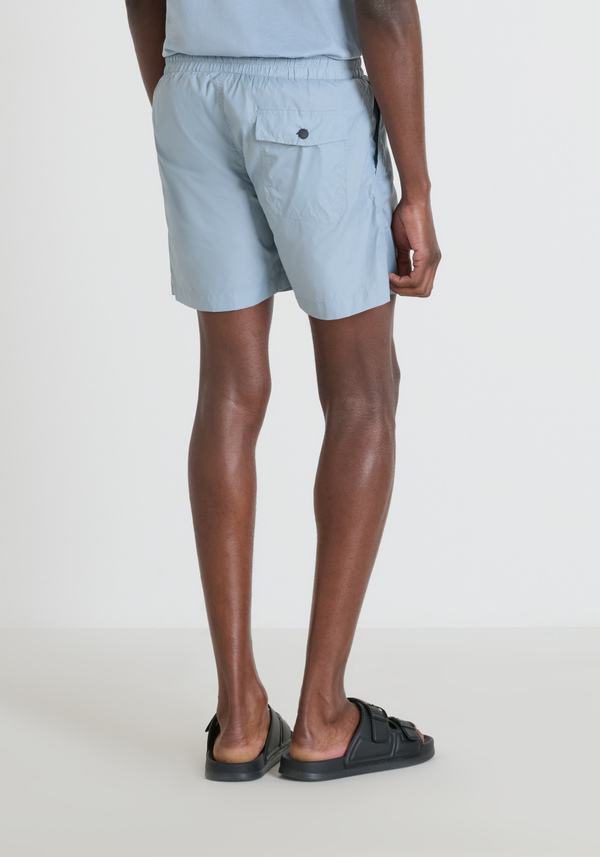 MAILLOT DE BAIN COUPE RÉGULIÈRE EN NYLON IMPRIMÉ À SÉCHAGE RAPIDE - Antony Morato Online Shop