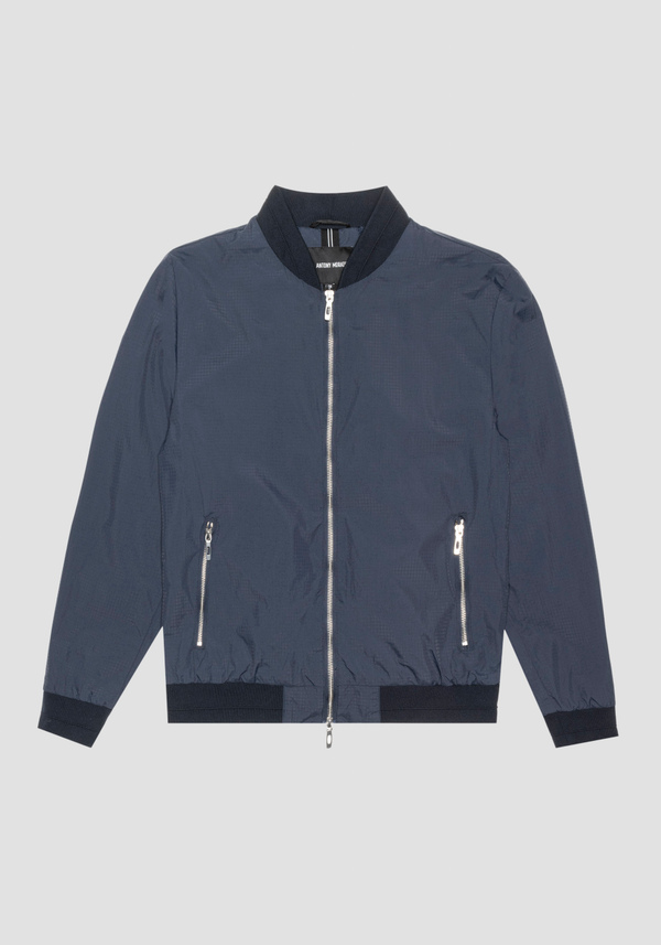 REGULAR FIT JACKET IN RIPSTOP NYLON WITH LOGO PLAQUE - Antony Morato Online Shop
