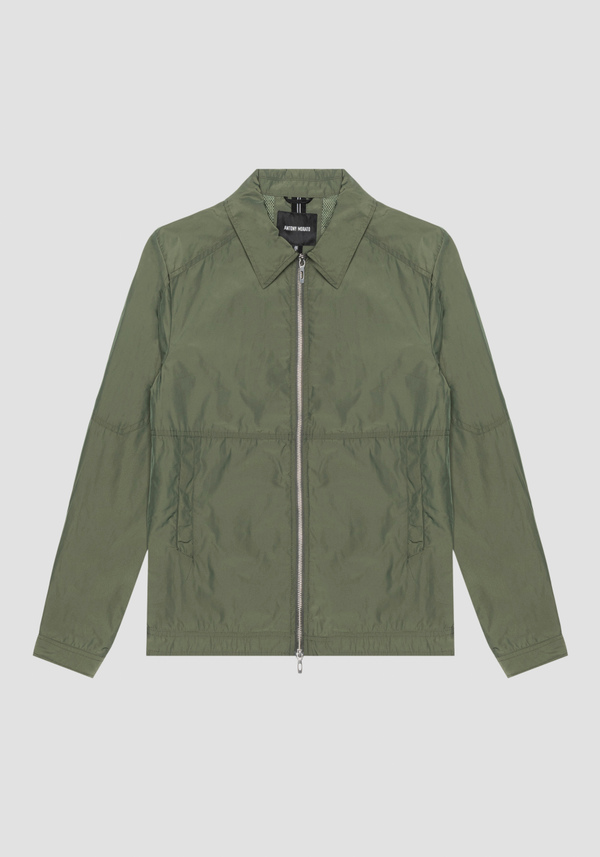BLOUSON REGULAR FIT EN SERGÉ TECHNIQUE AVEC PLAQUETTE LOGOTYPÉE - Antony Morato Online Shop